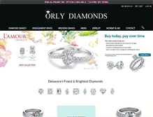 Tablet Screenshot of orlydiamonds.com